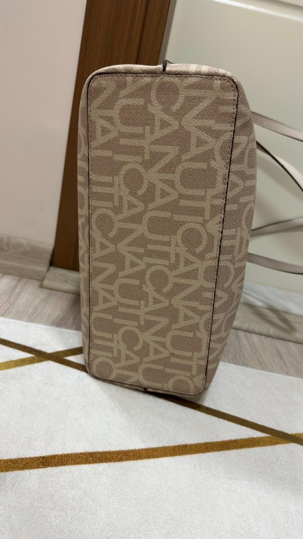 Bej Baskılı Nautica Kadın Omuz Çanta - Görsel 5