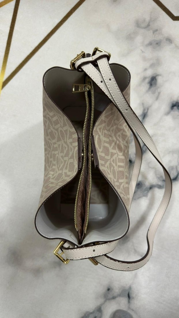 Bej Baskılı Nautica Kadın Omuz Çanta - Görsel 4