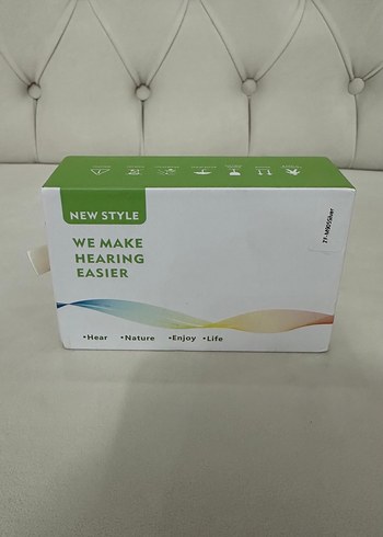 OUVIRX Beyaz Gri İşitme Cihazı Kulaklık - Görsel 7