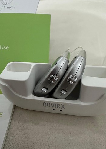 OUVIRX Beyaz Gri İşitme Cihazı Kulaklık - Görsel 2