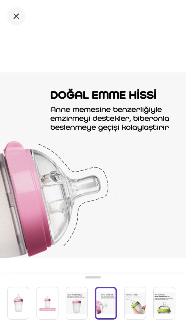 Como Tomo Slikon Antikolik Biberon - Görsel 4