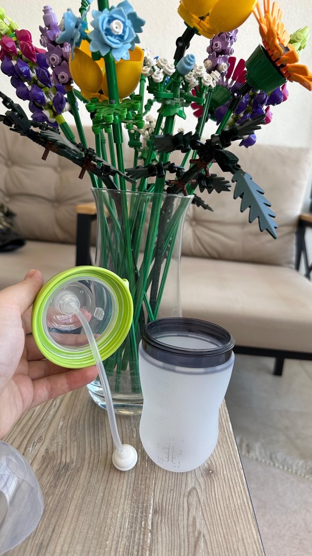 Yeşil Bebek Biberonu Kullanılmamış Antikolik Slikon - Görsel 2