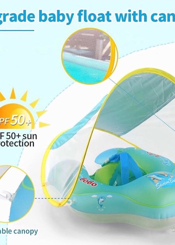 Diğer Swimbobo Güneşlik Tenteli Bebek Çocuk Yüzme Simidi