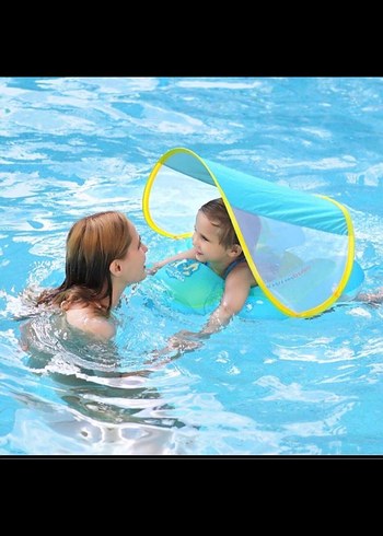 Swimbobo Güneşlik Tenteli Bebek Çocuk Yüzme Simidi