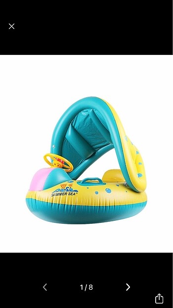 GÜNEŞLİKLİ BEBEK ÇOCUK YÜZME SİMİDİ