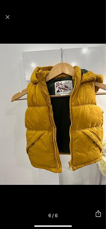 4 Yaş Beden Zara şişme yelek kalın içi polarli