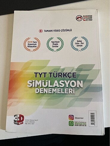  3d tyt türkçe deneme