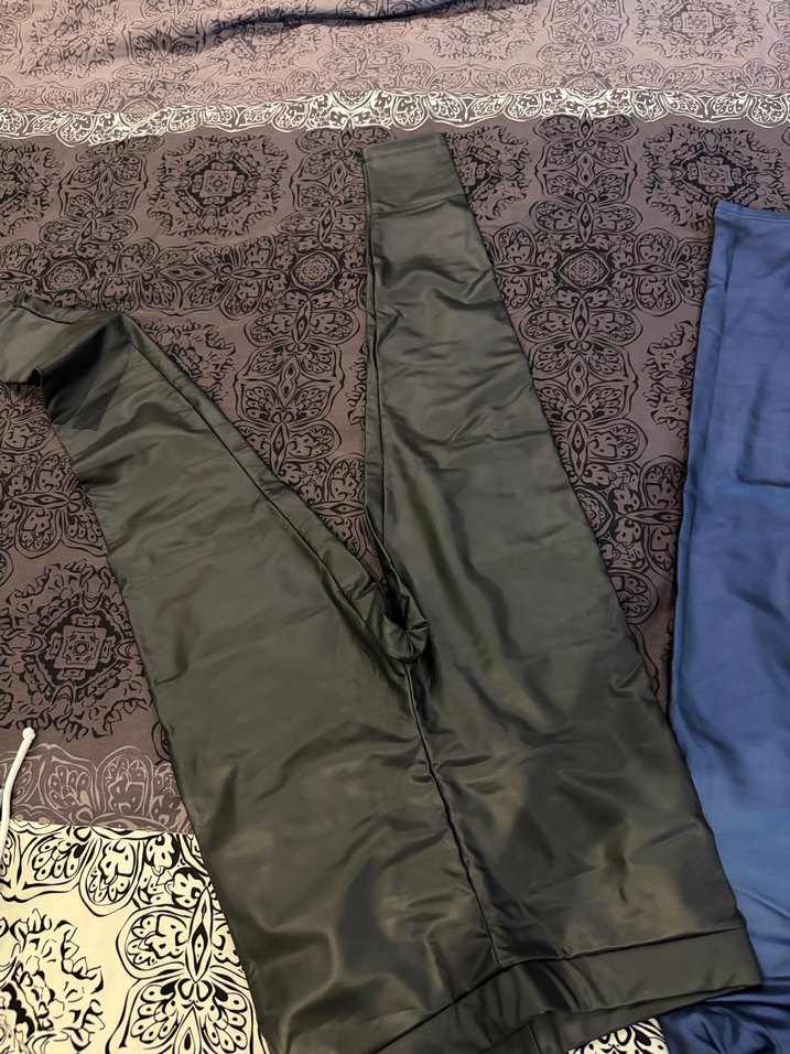 Siyah deri tayt - Görsel 3