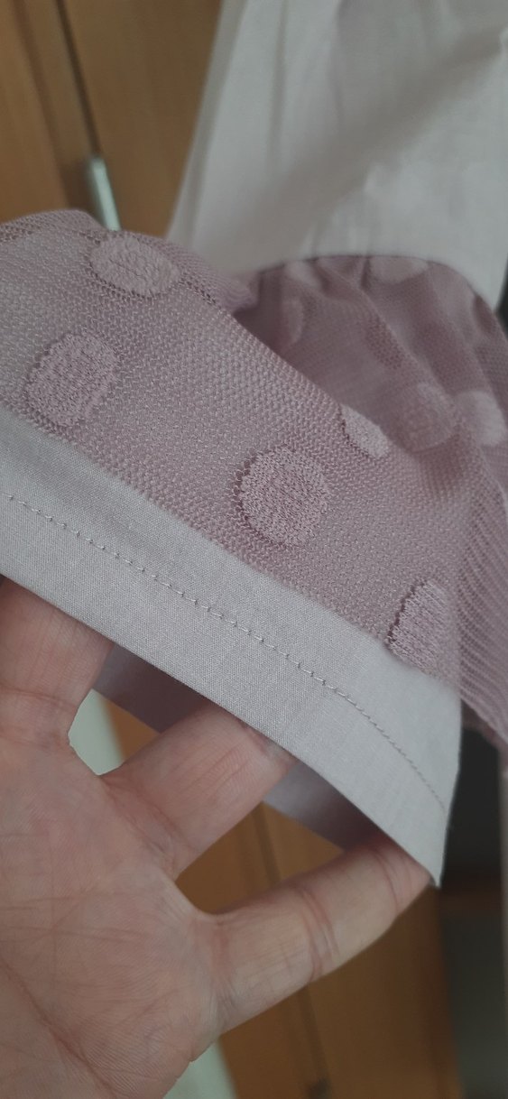 yazlık pamuklu incecik kumaştan elbise  pudra renk - Görsel 3