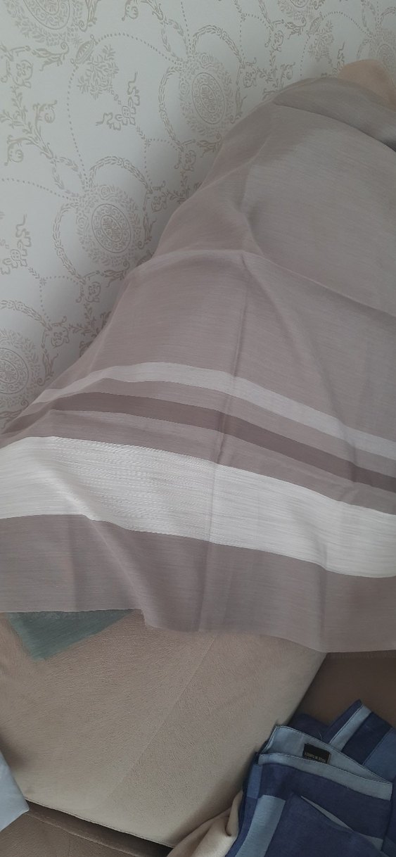 yeşil ve krem  Şal - Görsel 2