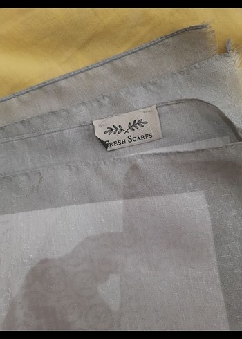 fresh sarf gümüş şal - Görsel 5