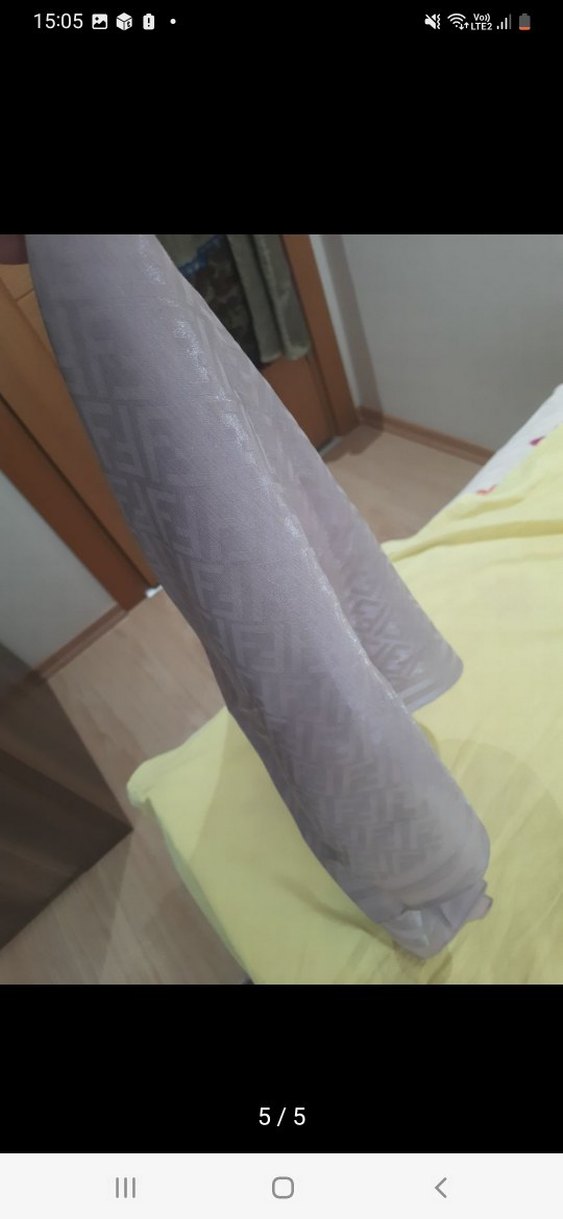 lila kare eşarp - Görsel 5