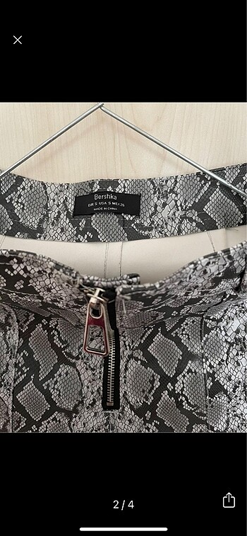 Bershka deri pantolon - Görsel 4