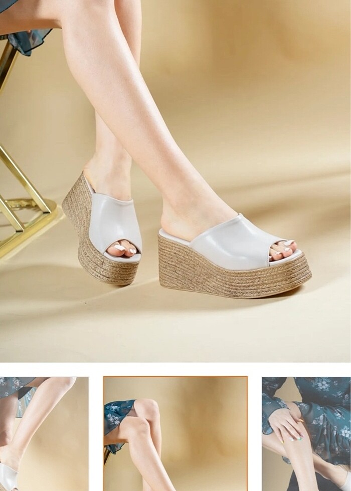 Dolgu topuklu terlik - Görsel 2