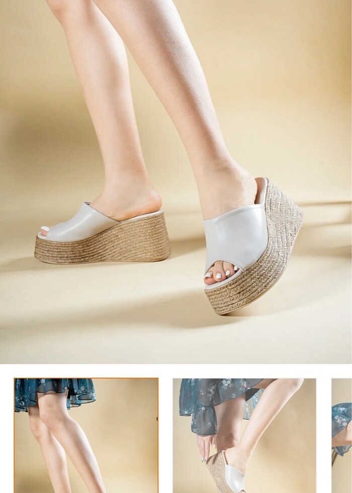 Dolgu topuklu terlik - Görsel 3