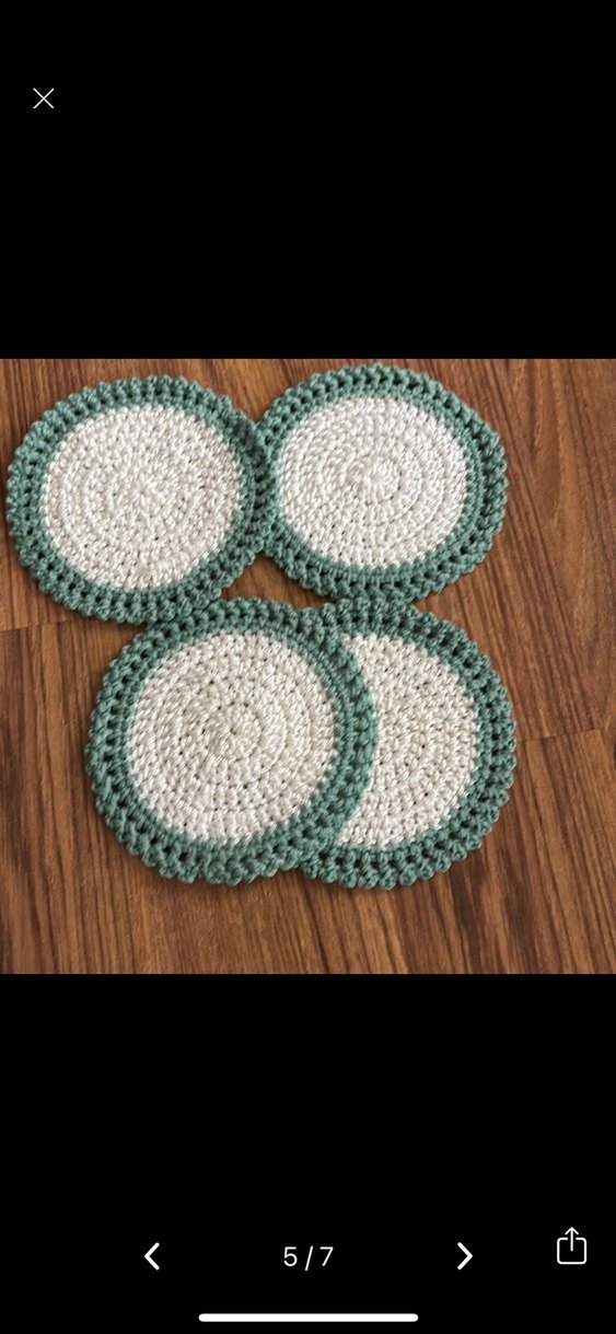 Bohem Tarzı Örgü Bardak Altlıkları Seti - Görsel 3