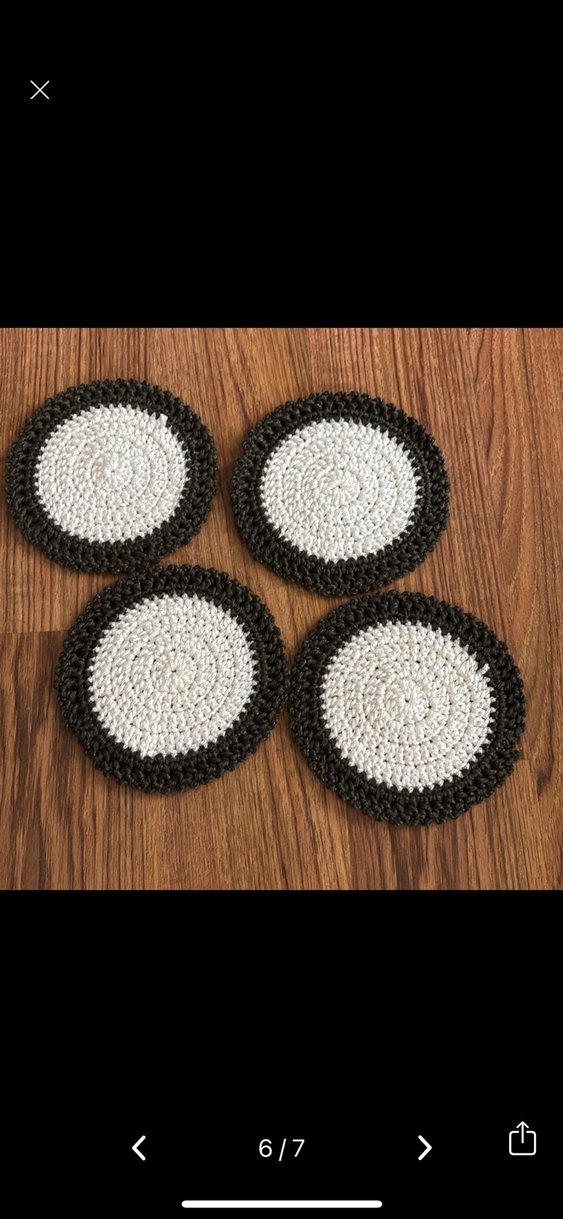 Bohem Tarzı Örgü Bardak Altlıkları Seti - Görsel 5