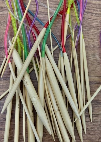 Renkli Uçlu Örgü Şişleri Seti( misina seti ) - Görsel 3