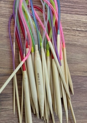 Renkli Uçlu Örgü Şişleri Seti( misina seti ) - Görsel 4