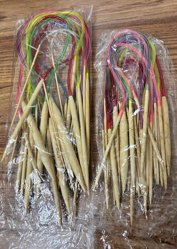 Renkli Uçlu Örgü Şişleri Seti( misina seti ) - Görsel 2