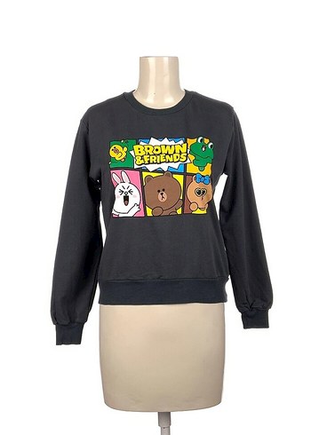 LC Waikiki Brown Friends Yazılı T-shirt % İndirimli