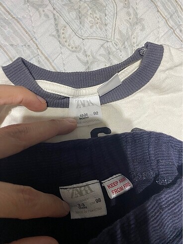 Zara Erkek çocuk eşofman altı tişort takım