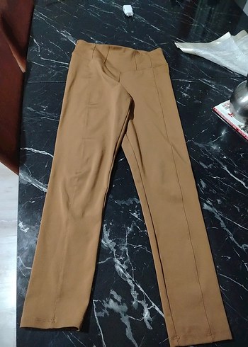xl Beden camel Renk spor tayt iki üç ancak giydim yepyeni