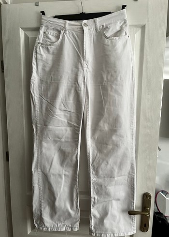 40 Beden Beyaz Kadın Kot Pantolon