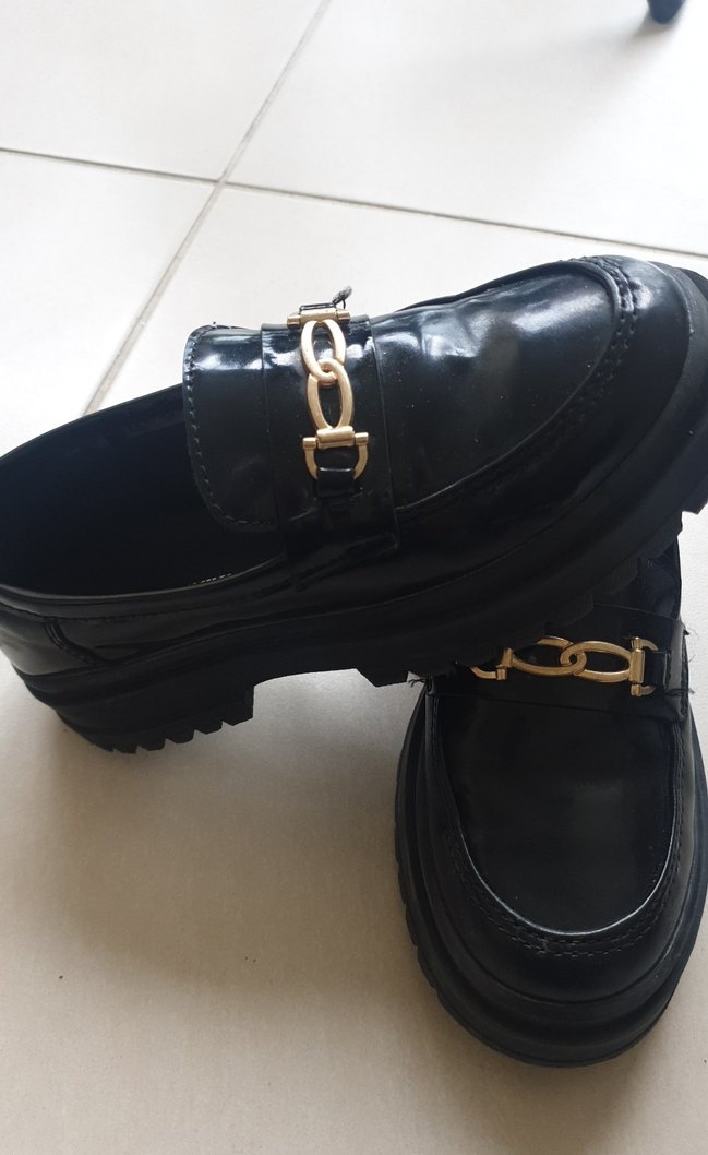 Parlak Siyah Erkek Çocuk Loafer Ayakkabı - Görsel 3