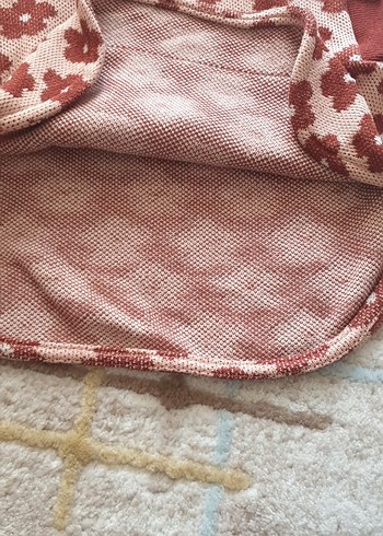 Kızlar için Kapüşonlu Örgü Poncho - Görsel 4