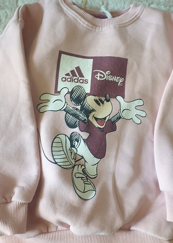 Adidas Kız Çocuk Pembe Adidas Disney Baskılı Sweatshirt ve Eşofman