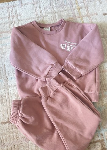 Defacto Pembe Bebek Kız Takımı, Uzun Kollu, Rahat Kesim
