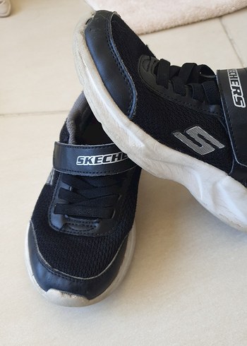 30 Beden siyah Renk Skechers Siyah Erkek Çocuk Spor Ayakkabı