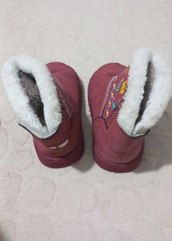 Vicco Renkli Nakışlı Kız Çocuk Bohem Kürklü Bot