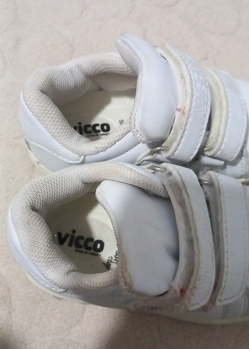 Vicco Kız Çocuk Beyaz Cırt Cırtlı Spor Ayakkabı