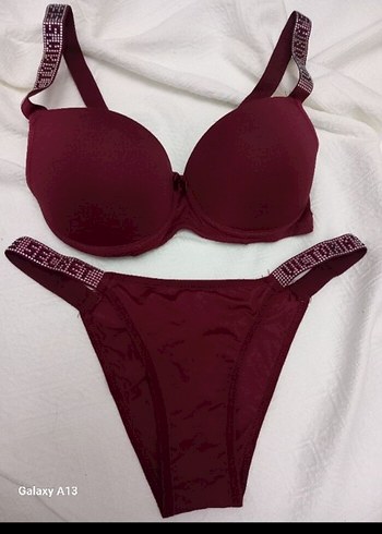 Bordo Street Wear Sütyen ve Külot Takımı