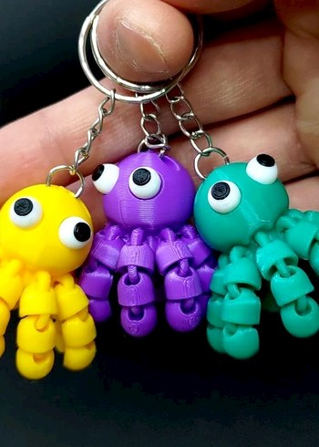 Renkli Oyuncak Ahtapotlar Anahtarlık - Görsel 6