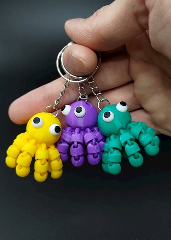 Renkli Oyuncak Ahtapotlar Anahtarlık - Görsel 5