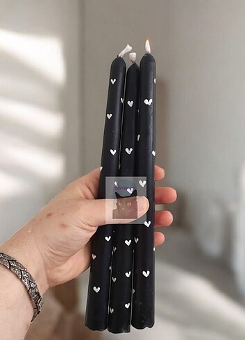 Pinterest şamdan mum siyah