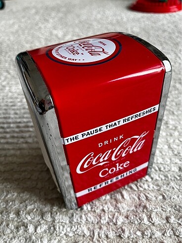 Coca Cola retro metal peçetelik