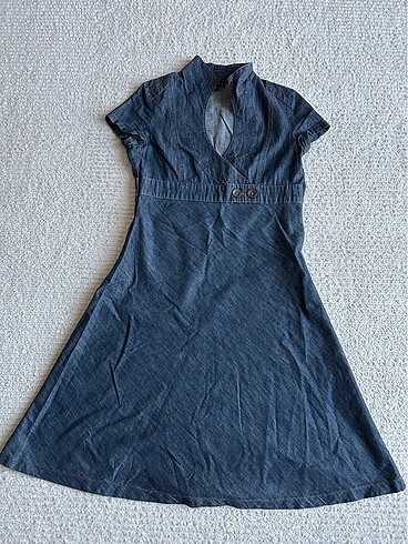 Denim elbise