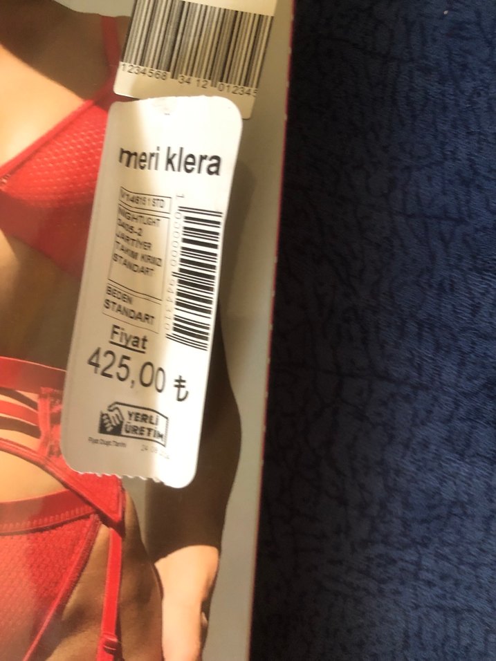 Kırmızı Mini Pop Kültür Kadın İç Çamaşırı - Görsel 2