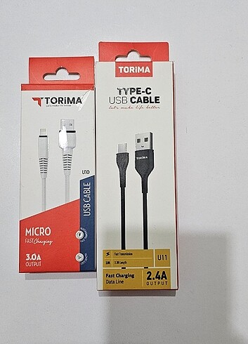 Sıfır Torima Marka Type-C ve Micro Usb Şarj Kabloları