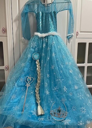 11-12 Yaş Beden 9-11 Yaş ELSA Kıyafeti 