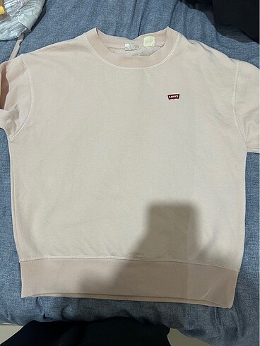 Levis pudra pembe sweatshirt