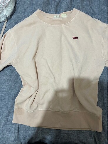Levis Levis pudra pembe sweatshirt