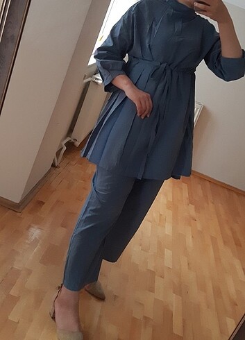 Mavi Tunik-Pantolon Takım