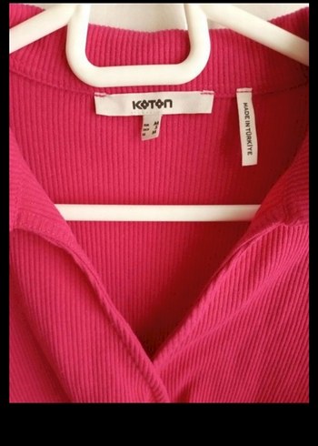 Zara Pembe polo yaka bluz