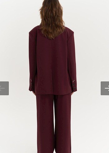 s Beden mai COLLECTİON bordo vatkalı blazer ceket