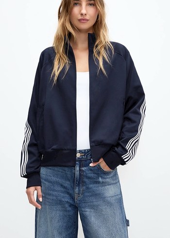 Kadın Lacivert Spor Bomber Ceket